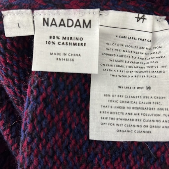 Naadam Mitza Marled Turtleneck Sweater size L - Picture 12 of 12